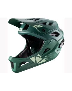 Leatt casco integrale Mtb Enduro 3.0 mentoniera removibile Verde/L